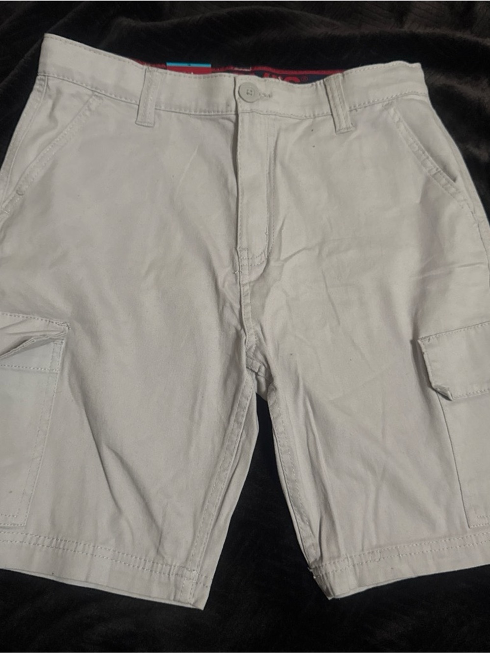Kid’s Beige Cargo Shorts - Lightweight Casual Wear size 16